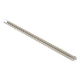 Canaleta LD5 de PVC rígido, con cinta adhesiva para instalación sin herramientas, 26 x 15 x 1828.8 mm, Color Blanco Mate