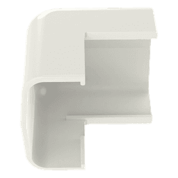 Esquinero exterior, para uso con canaleta LD5, material ABS, Color Blanco Mate