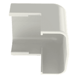 Esquinero exterior, para uso con canaleta LD5, material ABS, Color Blanco Mate