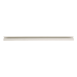 Canaleta LD10 de PVC rígido, con cinta adhesiva para instalación sin herramientas, de 38.4 x 24 x 1828.8 mm, Color Blanco Mate