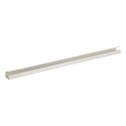 Canaleta LD10 de PVC rígido, con cinta adhesiva para instalación sin herramientas, de 38.4 x 24 x 1828.8 mm, Color Blanco Mate