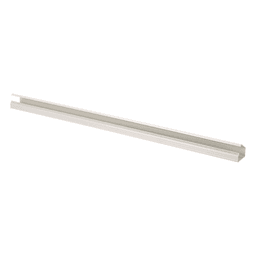 Canaleta LD10 de PVC rígido, con cinta adhesiva para instalación sin herramientas, de 38.4 x 24 x 1828.8 mm, Color Blanco Mate