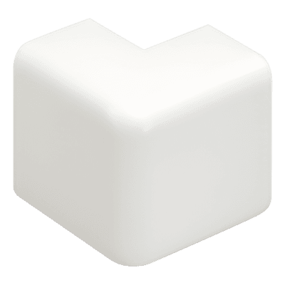 Esquinero exterior, para uso con canaleta LD10, material ABS, Color Blanco Mate