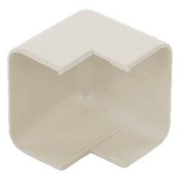 Esquinero exterior, para uso con canaleta LD10, material ABS, Color Blanco Mate