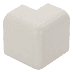 Esquinero exterior, para uso con canaleta LD10, material ABS, Color Blanco Mate