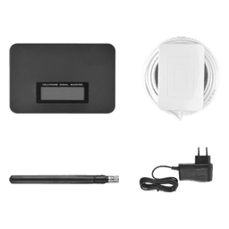 Kit Amplificador de Señal Celular de UNA banda de frecuencia / Mejora las llamadas convencionales / Soporta los datos de las tecnologías 2G y 3G de TELCEL, AT&T y MOVISTAR / Puede cubrir un espacio de hasta 140 m2.
