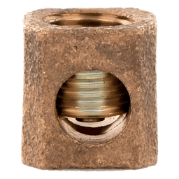 Terminal Tipo Lengüeta Recta / Cobre / Cal. 8 a 1/0 AWG / Orificio 5/16" (7.9 mm) / Barril Único / UL Listed y CSA