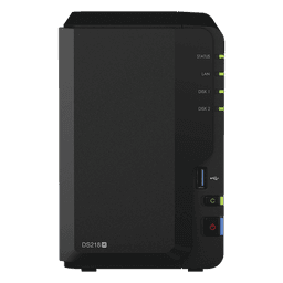 Servidor NAS de escritorio con 2 bahías / Hasta 24 TB / Hasta 6GB RAM / Hasta 25 cámaras
