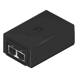 Adaptador PoE Ubiquiti de 48 VDC, 0.5 A, Fast Ethernet (10/100 Mbps)