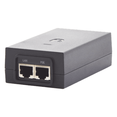 Adaptador PoE Ubiquiti de 50 VDC, 1.2 A puerto Gigabit para equipos airFiber