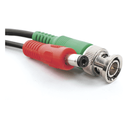Cable Coaxial (BNC RG59) + Alimentación / SIAMES / 10 Metros (32.81 Pies) / 100% Cobre / Para Cámaras 4K / Uso Interior y Exterior