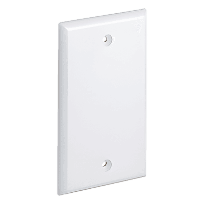 Placa de Pared Ciega Universal, Color Blanco