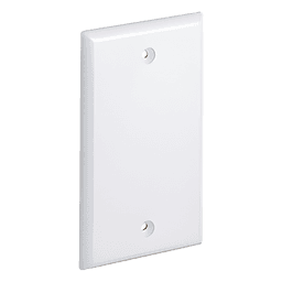 Placa de Pared Ciega Universal, Color Blanco