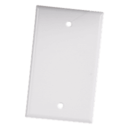 Placa de Pared Ciega Universal, Color Blanco