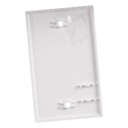 Placa de Pared Ciega Universal, Color Blanco