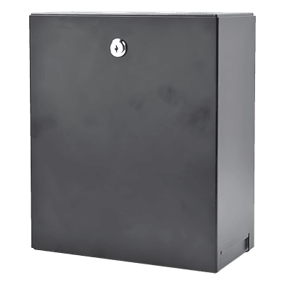 Gabinete con Punto de Consolidación de 24 Puertos, Compatible con conectores Keystone, Instalación en Pared o techo falso, Se envía el Gabinete Armado.