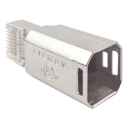 Plug RJ45 Cat6A Blindado, Terminación en Campo, Compatible con Todas las Categorías, Sin Clip Protector de Seguro