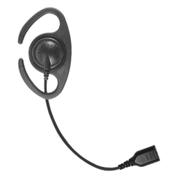 â€‹Auriculares de gancho en forma de "C" con cable de fibra trenzada y conector SNAP. Requiere micrófono de solapa de 1 o 2 hilos de la Serie SNAP.