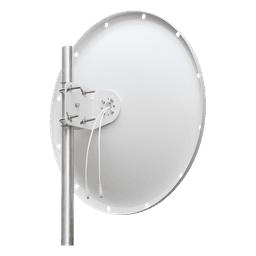 Antena Direccional / 4.8 - 6.5 GHz / 28 dBi / Alcance 20 km (12.4 mi) / Polarización Dual / Viento 200 km/h (124.3 mph)