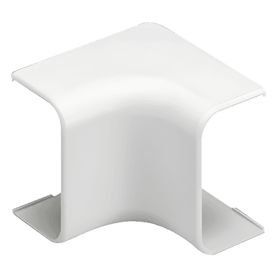 Esquinero interior, para uso con canaleta LD5, material ABS, Color Blanco Mate