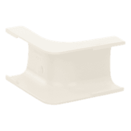 Esquinero interior, para uso con canaleta LD5, material ABS, Color Blanco Mate
