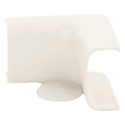Esquinero interior, para uso con canaleta LD5, material ABS, Color Blanco Mate