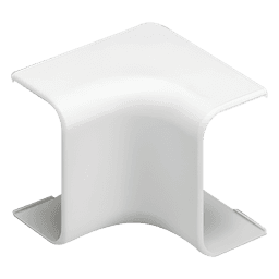 Esquinero interior, para uso con canaleta LD3, material ABS, Color Blanco Mate