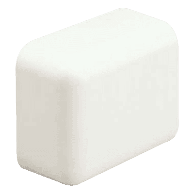 Tapa Final, para uso con canaleta LD10, material ABS, Color Blanco Mate
