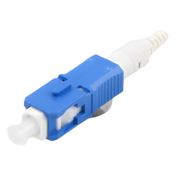 Conector de Fibra Óptica Pre-Pulido / SC/UPC Simplex / Monomodo OS1/OS2 / Re-Terminable / Color Azul