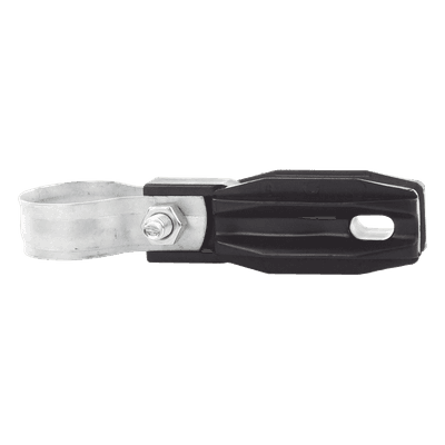 Aislador de Paso o Esquina con Abrazadera / 33-38 mm / Resina Virgen 100% / Anti-Arqueo / Tubería de Malla Ciclónica