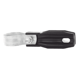 Aislador de Paso o Esquina con Abrazadera / 33-38 mm / Resina Virgen 100% / Anti-Arqueo / Tubería de Malla Ciclónica