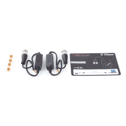 Kit de Transceptores (Baluns) para EXTERIOR TurboHD Hasta 4K HD-TVI / HD-CVI / AHD / CVBS / COAXITRON / AUDIO POR COAXITRON  / Menu OSD / CONECTORES 100% COBRE / Con Cable RF Blindado. Distancia de hasta 200 m en 4K. Calidad PREMIUM