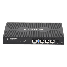 EdgeRouter 4, con 3 puertos 10/100/1000 Mbps + 1 puerto SFP, con funciones avanzadas de ruteo