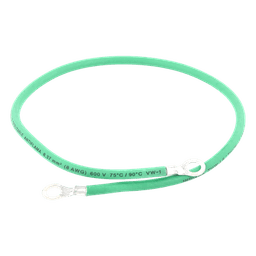 Jumper para Puesta a Tierra con Cable 8 AWG con Conectores de Ojo de 50 cm.