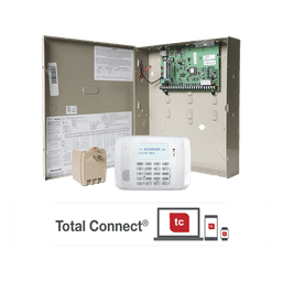 Panel de alarma serie VISTA con módulo IP integrado y teclado alfanumérico con receptor inalámbrico, para AlarmNet