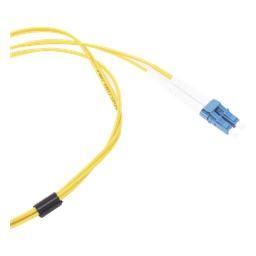 Jumper de Fibra Óptica Monomodo (OS2), XGLO, Riser, LC/UPC-LC/UPC Duplex, OFNR, Color Amarillo, 1 Metro (3.28 Pies)