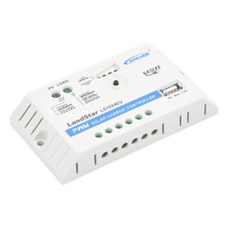 Controlador Solar PWM / 10A / 12/24V / Puerto USB / Indicadores LED / Tierra Positivo Común