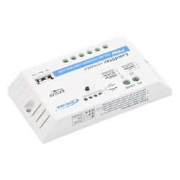 Controlador Solar PWM / 10A / 12/24V / Puerto USB / Indicadores LED / Tierra Positivo Común