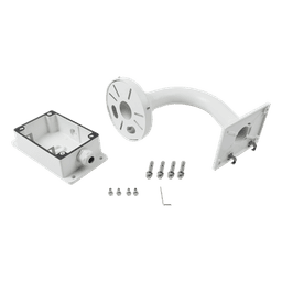 Montaje Universal de Pared con Cuello de Ganso y Caja de Conexiones / Compatible con Cámaras Domo y Bala 