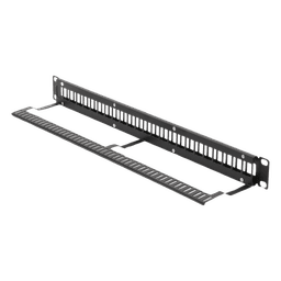 Patch Panel Modular sin Blindaje de 24 Puertos, 1U, con Barra para Organizar Cable