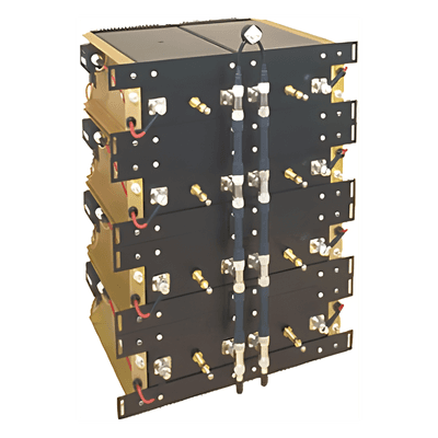 Combinador Decibel Products para Montaje en Rack 19", 851-869 MHz, 5 Canales, 150 kHz de Sep. a Tx-Tx, 150 Watt, N Hembras.
