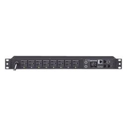 PDU Switchable por Toma, Para Distribución de Energía, Entrada 120 Vca NEMA 5-15P, Con 8 Salidas NEMA 5-15R, Horizontal 19in, 1UR
