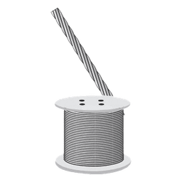 Cable Retenida 7 Hilos, Resistencia 2154 Kg. Diámetro 1/4" (Precio por Metro).