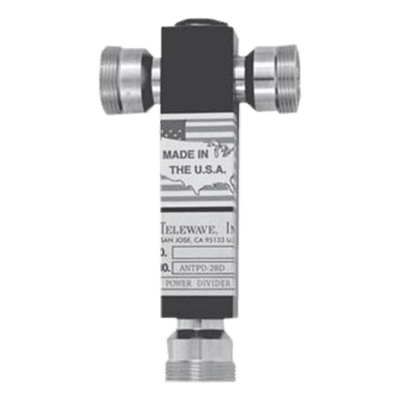 Divisor de Potencia de 3 vías, 350-600 MHz, 500 W, Conectores DIN 7-16 Hembra.