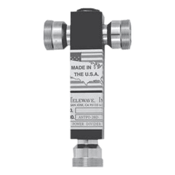 Divisor de Potencia de 3 vías, 350-600 MHz, 500 W, Conectores DIN 7-16 Hembra.