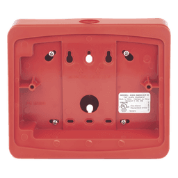 Caja de Montaje en Superficie / Para Anunciador Remoto / Ángulo 15° / Entradas 1/2 in NPT / Color Rojo
