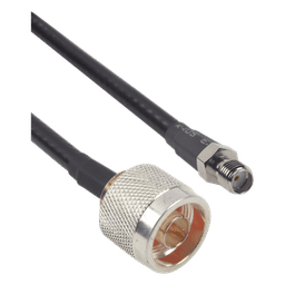 Cable LMR-240 de 60 cm (23.62 pulgadas) con Conectores N Macho y SMA Hembra.
