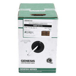 Bobina de 152 Metros (500 Pies) / Cable Audacious / Premium 2 x 14 AWG / Riser / Libre de Oxigeno / Aplicaciones de Audio Profesional