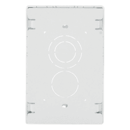 Caja de Pared Superficial, Uso Universal con Placas de Pared, con Cinta Adhesiva, Color Blanco