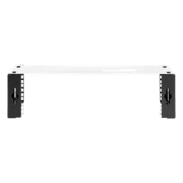 Rack Abierto de montaje en Pared, de 19in,  Profundidad Ajustable (8" a 12") de 2.5  Unidades de rack, con Capacidad de Crecimiento.